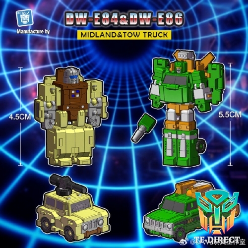 [Pre-Order] Dr.Wu DW-E84 Midland & DW-E86 Tow Truck Set of 2
