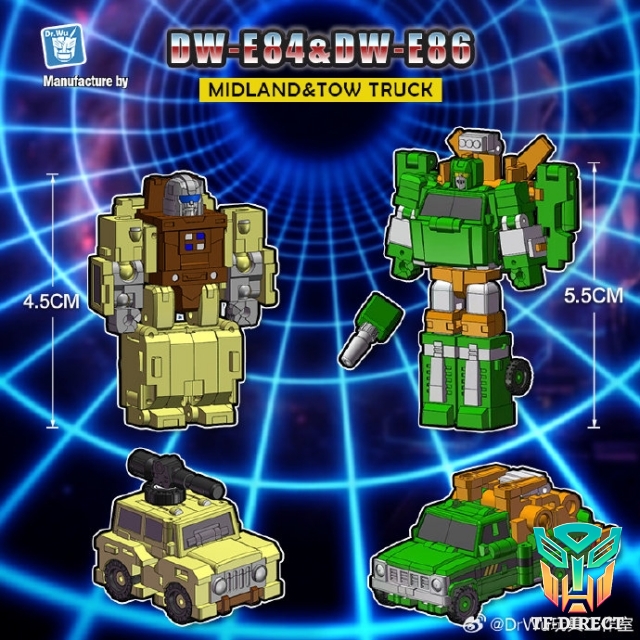 [Pre-Order] Dr.Wu DW-E84 Midland & DW-E86 Tow Truck Set of 2