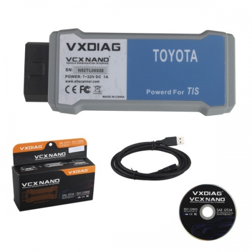 VXDIAG VCX NANO for TOYOTA TIS Techstream V10.30.029 Compatible with SAE J2534