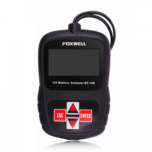 Foxwell BT100 BATTERY ANALYZER  12V Car Battery Tester for Flooded, AGM, GEL Original BT 100 12 Volt Battery Analyzer Free Shipping