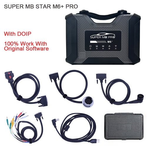 Super MB Pro M6 Pro+ DOIP Wireless Star Diagnosis Tool Full Configuration Work on Both Cars and Trucks Support W223 C206 W213 W167
