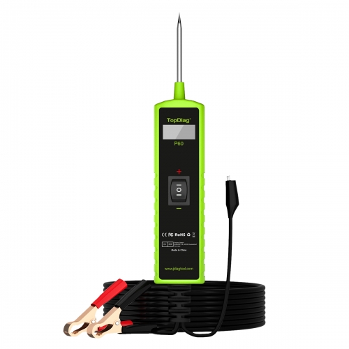 TopDiag P60 Automotive Circuit Tester Car Electrical System Short Tester 6-30V DC with Function LCD Display