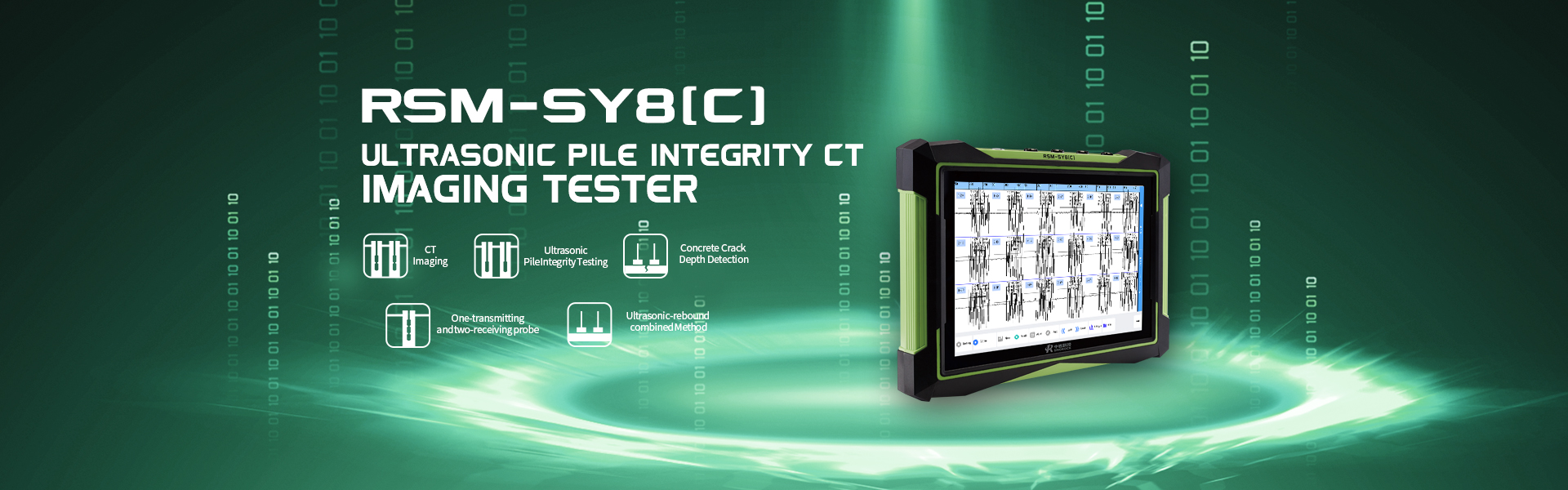 RSM-SY8(C) Ultrasonic Pile Integrity CT Imaging Tester