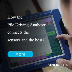 How the Pile Driving Analyzer connects the sensors and the host？