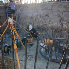 Pile foundation testing on Shanshan Railway