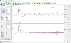 Data curve obtained from high strain pile load testing