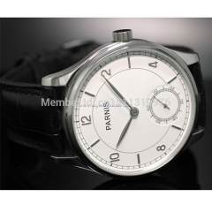 44mm parnis white dial ST 6498 Mechanical manual wind  mens watch P29