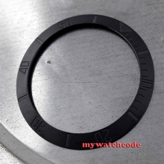 brushed black ceramic bezel insert for 40mm sub watch made by parnis factory