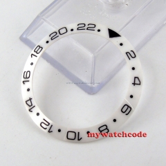 39.8mm white ceramic bezel insert for sub GMT mens watch 17