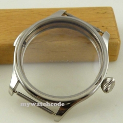 44mm parnis stainless steel watch CASE fit 6498 6497 movement CB3