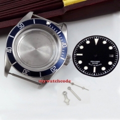41mm sapphire glass Watch Case + dial + hand fit ETA 2824 2836 MOVEMENT C44