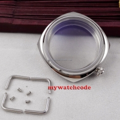 45mm polished stainless steel parnis watch case for UNITAS 6497 6498 movement 01
