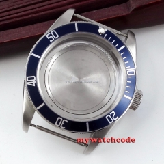 41mm blue insert sapphire cystal Watch Case fit ETA 2824 2836 MOVEMENT C41B
