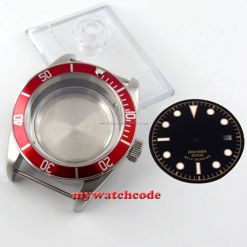 41mm SUB sapphire diving Watch Case dial fit ETA 2824 2836 8215 MOVEMENT C60B