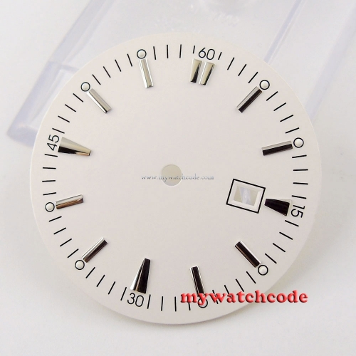 34.8mm white super lume Watch Dial for Mingzhu 2813 4813 Movement D39