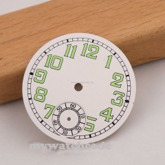 35mm white dial luminous fit 6497 ST movement mens Watch D14
