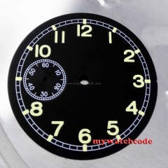 38.9mm black luminous dial fit 6497 movement Roman numeral Watch D14