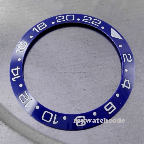 39.8mm parnis blue ceramic bezel insert for 43mm sub GMT mens watch Be3