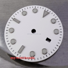 31.5mm white blue luminous Watch Dial for MIYOTA 8215 821A Mingzhu 2813/4813 Movement 24