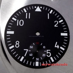 38.9mm black dial luminous fit 6498 ST movement mens Watch D09