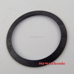 brushed black ceramic bezel insert for 40mm GMT watch made by parnis factory B18