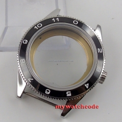 41mm black ceramic bezel sapphire cystal Watch Case fit ETA 2824 2836 MOVEMENT