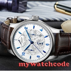 42mm parnis white dial Sapphire Glass 26 jewels miyota Automatic mens Watch P537