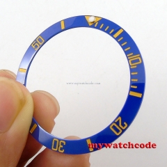 CARVING 38mm blue ceramic bezel insert for 40mm sub mens watch