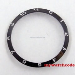 39mm black ceramic bezel insert bezel for 41mm Debert mens watch