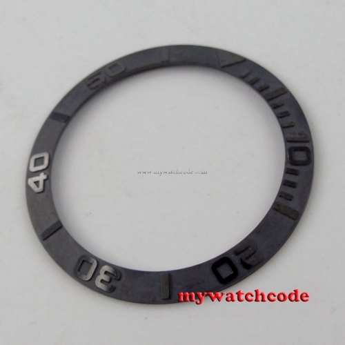 39.8mm brushed black ceramic bezel insert for 43mm submariner mens watch B33