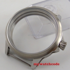 45mm brushed 316L stainless steel corgeut Watch CASE fit 6498 6497 movement C108