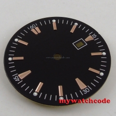 34.8mm white Watch Dial golden marks for  Mingzhu 2813 4813 Movement D64