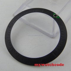 brushed 39.7mm black ceramic bezel insert for 44mm sea watch B9