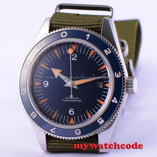 41mm Debert Blau Zifferblatt Saphirglas Miyota Automatikwerk mens watch uhr