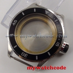 43mm ceramic bezel sapphire cystal Watch Case fit 2824 2836 8215 8205 MOVEMENT