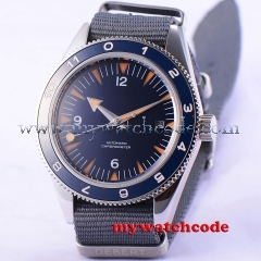 41mm debert blue sterile dial sapphire glass miyota Automatic mens Watch D86