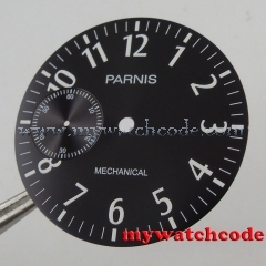 38.9mm parnis luminous black dial fit eta 6497 ST 3600 movement Watch dial D108