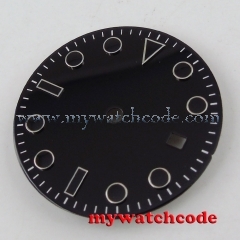 28.5mm black Watch Dial for Mingzhu 2813 3804 Movement D121