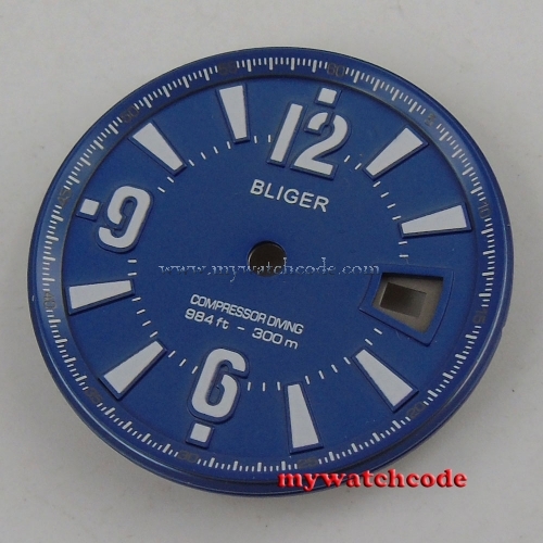 31.5mm blue Watch Dial for Mingzhu 2813 4813 Movement D47