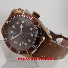 41mm corgeut coffee sterile dial PVD Sapphire Glass miyota automatic mens Watch