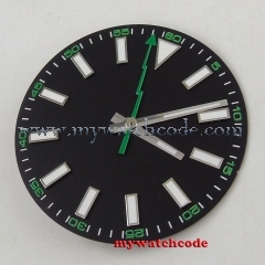 30.8mm black luminous marks Watch Dial hands no date for Mingzhu DG2813 Movement (dial+hands)