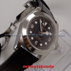 41mm corgeut black dial luminous Sapphire miyota 8215 Automatic mens Watch C103