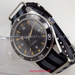 41mm debert black sterile dial luminous ceramic miyota Automatic mens Watch D87