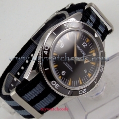 41mm Corgeut black dial ceramic bezel sapphire glass miyota Automatic mens Watch​​​​​​​