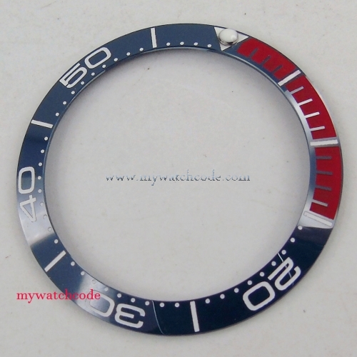 38mm blue red ceramic bezel insert for 40mm SUB watch made by parnis factory 27