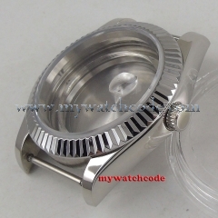 Sapphire Crystal 40mm Stainless Steel Automatic Watch Case Fit For ETA 2824 2836 MIYOTA 8215 Movement C25