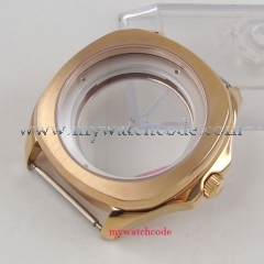 40MM Sapphire Crystal Rose Golden Stainless Steel Watch Case Fit For ETA 2824 2836 Automatic Movement C17