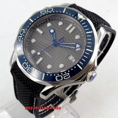 41mm bliger black dial rubber ceramic Bezel luminous sapphire glass Automatic movement men's watch