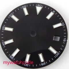 29.2mm no logo dark watch dial luminous marks fit MIYOTA 8215 821A Mingzhu 2813 Eat 2836 Automatic D227