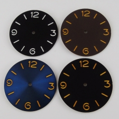 Vintage 38.5mm sandwich watch dial fit for ETA 6497 6498 ST3600 movement men's watch